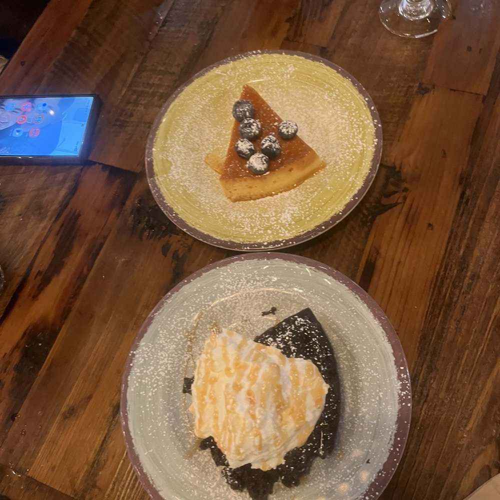 Cantina Jack's - Dessert - flan and chocolate cake - Cocktail Bars Near Me - Pleasant Hill, California