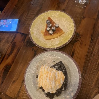 Cantina Jack's - Dessert - flan and chocolate cake - Cocktail Bars Near Me - Pleasant Hill, California