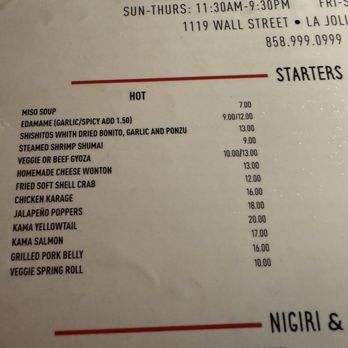 Sushi Nekosan - Starter menu - Sushi Bars Near Me - San Diego, California Sushi Nekosan - Starter menu - Sushi Bars Near Me - San Diego, California