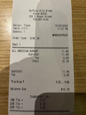 Buffalo Wild Wings by null