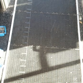 Work Done Right - Before entryway commercial property missing trim was a tripping hazard. - Handyman Near Me Work Done Right - Before entryway commercial property missing trim was a tripping hazard. - Handyman Near Me