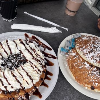 Aloha Stacks - Oreo Cookie N' Cream Waffle  Chocolate Chip Pancake - Pancakes Near Me - Cerritos, California