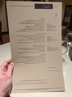 Menu photo 3 The Slate Restaurant Provo, UT