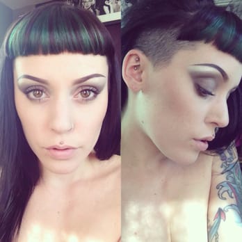 Studio Blue Salon - Real color, shaved side... Love it! Lots of compliments :) - Hair Salons Near Me - Fair Oaks, California