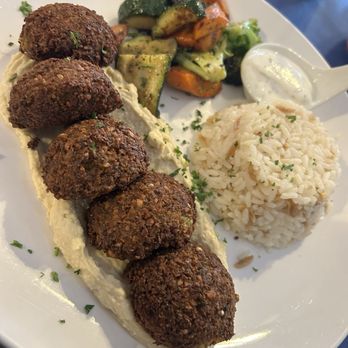 Ephesus Mediterranean Grill - Falafel platter. 10/10 - Mediterranean Near Me - Dallas, Texas Ephesus Mediterranean Grill - Falafel platter. 10/10 - Mediterranean Near Me - Dallas, Texas