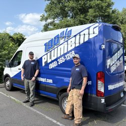 100 Percent Plumbing - The company truck and owners/technicians