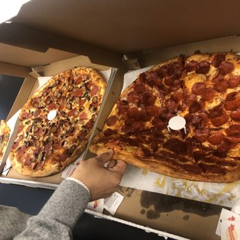 Cafe Bambino's - Pepperoni, Mushroom and Sausage Pizza (left) and Triple Pepperoni Pizza (right) can't wait to dig in!!! - Chicken Wings Near Me - Pasadena, California