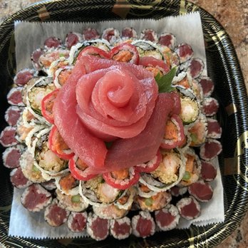 360 Taiko Sushi & Lounge - Sushi Cake! Feeds 8-10 and I was able to pick my rolls. It's best to call for a price as it ranges depending on what you choose. - Sushi Bars Near Me - Patchogue, New York 360 Taiko Sushi & Lounge - Sushi Cake! Feeds 8-10 and I was able to pick my rolls. It's best to call for a price as it ranges depending on what you choose. - Sushi Bars Near Me - Patchogue, New York
