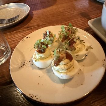 Whiskey Cake Kitchen And Bar - Stuffed eggs - New American Near Me - Stafford, Texas Whiskey Cake Kitchen And Bar - Stuffed eggs - New American Near Me - Stafford, Texas