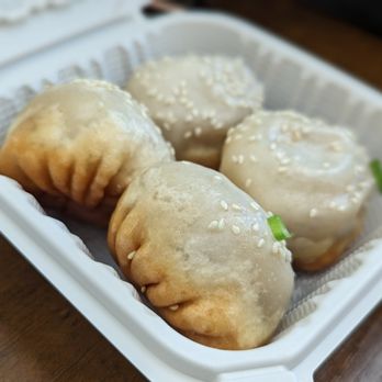 Spring Shanghai Pan-Fried Buns - 4 pan fried buns - Shanghainese Near Me - Boston, Massachusetts Spring Shanghai Pan-Fried Buns - 4 pan fried buns - Shanghainese Near Me - Boston, Massachusetts