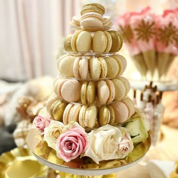 CC's Macarons and Desserts - a tower of macarons - Macarons Near Me CC's Macarons and Desserts - a tower of macarons - Macarons Near Me