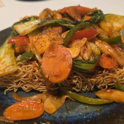 Special order: vegetarian crispy noodles with tofu