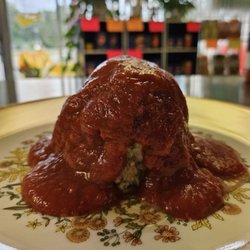 Huge homemade Meatball and sauce