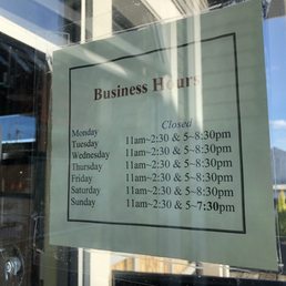 Business hours~ Business hours~