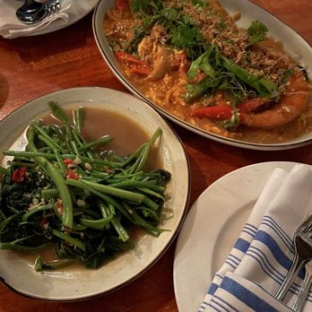 Fish Cheeks - Prawn Karee, Pakboong Fai Dang - Seafood Near Me - New York, New York Fish Cheeks - Prawn Karee, Pakboong Fai Dang - Seafood Near Me - New York, New York