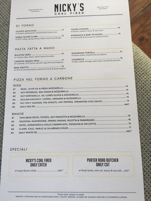 Menu photo 7 Nicky's Coal Fired Nashville, TN Menu photo 7 Nicky's Coal Fired Nashville, TN