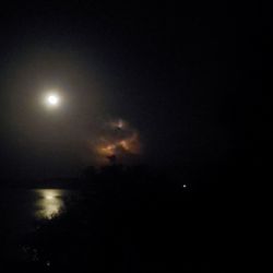 Strayhorn Marina - Moon off the lake