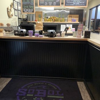 SoBoL - Counter and menu - Acai Bowls Near Me - Ronkonkoma, New York