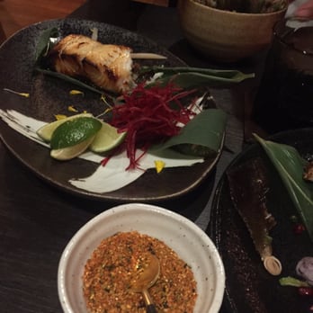 Hato - The miso cod was exactly what I expected. I ordered Japanese seven spice because loved it so much. Do you see that pretty spoon? - Sushi Bars Near Me - Zürich, ZH