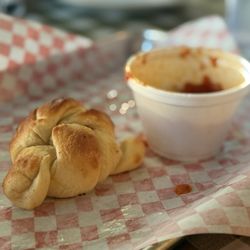 Blanco River Pizza Co - Garlic Knot - single,, there are more but the kids grabbed most them before I could get my phone out to take a pic!