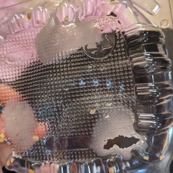 Fu Lam Mum - Plastic container had a melted hole bc the food was so hot - Dim Sum Near Me - Mountain View, California