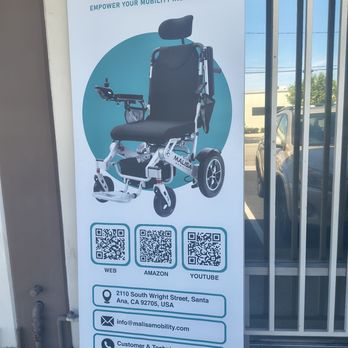 Malisa Mobility - Info sign and storefront - Mobility Equipment Sales & Services Near Me - Santa Ana, California Malisa Mobility - Info sign and storefront - Mobility Equipment Sales & Services Near Me - Santa Ana, California