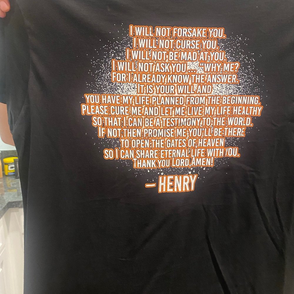 Back of shirt