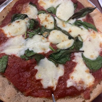 Mellow Mushroom - Gluten free Pizza with spinach and fresh mozzarella. - Pizza Near Me - Fort Worth, Texas Mellow Mushroom - Gluten free Pizza with spinach and fresh mozzarella. - Pizza Near Me - Fort Worth, Texas