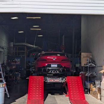 Sprint Motorsports - Lowered Integra Type S getting the alignment. - Auto Repair Near Me - Tracy, California Sprint Motorsports - Lowered Integra Type S getting the alignment. - Auto Repair Near Me - Tracy, California
