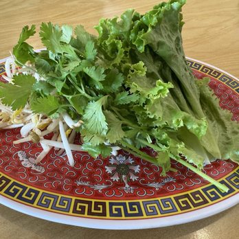 A Dong - egg roll garnishes - Vietnamese Near Me - Selma, Texas