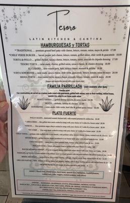 Menu photo 8 Tesoro Latin Kitchen & Cantina Tucson, AZ
