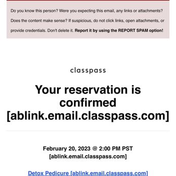 BellaBar - The appointment confirmation from BellaBar through ClassPass. - Cosmetics & Beauty Supply Near Me - Anaheim, California