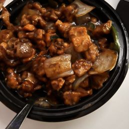 This is the black pepper chicken that I received