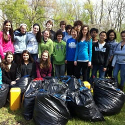 Forest Preserve - Large groups of students and volunteers have been helping to remove the trash and invasive plant species since early 2007.