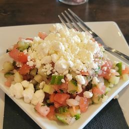 Tomato Cucumber Feta Salad
