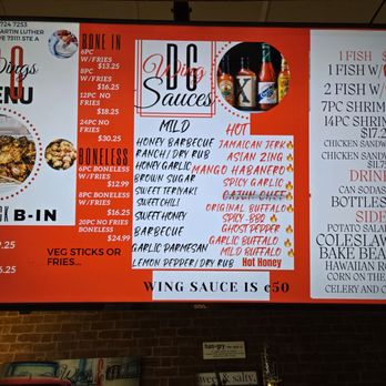 DC Wings & Cakes - Better photo of Menu - Fish & Chips Near Me - Oklahoma City, Oklahoma