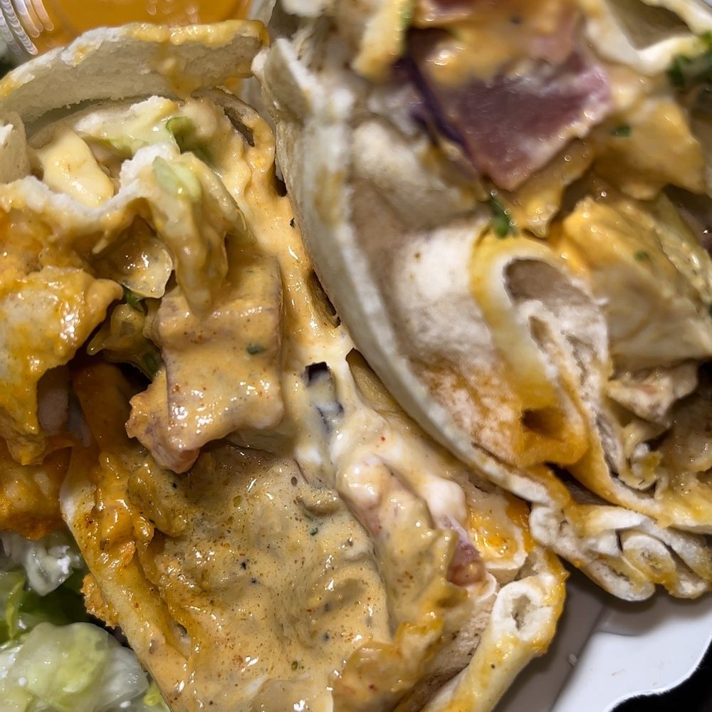 Spicy chicken shawarma wrap combo Spicy chicken shawarma wrap combo