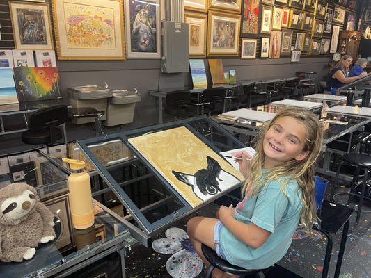 Walk in and Paint - Walk in and Paint Tuesday to Friday 1-8, Saturday 12-8 and Sunday 12-5. You can paint on your own for $15, we supply everything you need or paint with an artists help for $35, $5 discount for kids, seniors, vets, and 1st responders. Everyone can choose their own picture, no time limits, all supplies provided. We also have sodas $1, beer and seltzer $3, wine and coolers $4 and snacks $1, or you can add all-inclusive to your class which is food and drinks for $20 more. Walk in and Paint - Walk in and Paint Tuesday to Friday 1-8, Saturday 12-8 and Sunday 12-5. You can paint on your own for $15, we supply everything you need or paint with an artists help for $35, $5 discount for kids, seniors, vets, and 1st responders. Everyone can choose their own picture, no time limits, all supplies provided. We also have sodas $1, beer and seltzer $3, wine and coolers $4 and snacks $1, or you can add all-inclusive to your class which is food and drinks for $20 more.