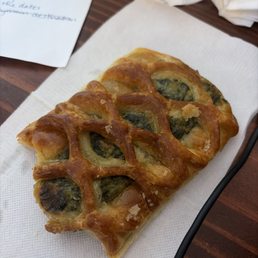 Spinach and Feta Pastry (A little bit eaten, sorry!)