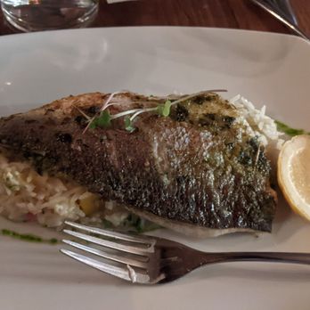 Catch NYC - Herb roasted branzino with creamy vegetable rice - Asian Fusion Near Me - New York, New York
