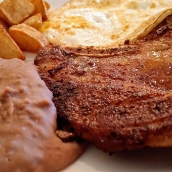 Ayala’s Cafe - Pork chop breakfast - Mexican Near Me - Hempstead, Texas
