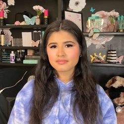 Glitzy Glam Artistry - Makeup trial on my beautiful bride.  #Bridalmakeup  #bridesmaid makeup