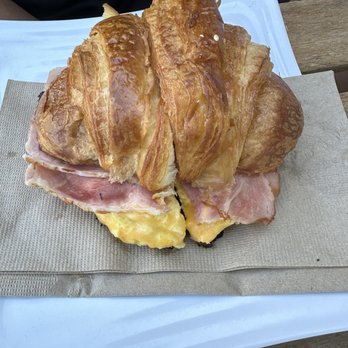 Simones Coffee & Tea - Croissant ham and egg sandwich - Coffee & Tea Near Me - Ventura, California Simones Coffee & Tea - Croissant ham and egg sandwich - Coffee & Tea Near Me - Ventura, California
