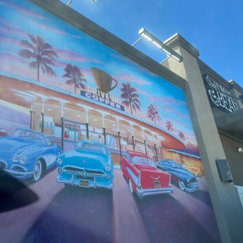 The Human Bean - Mural outside drive thru - Coffee & Tea Near Me - Henderson, Nevada