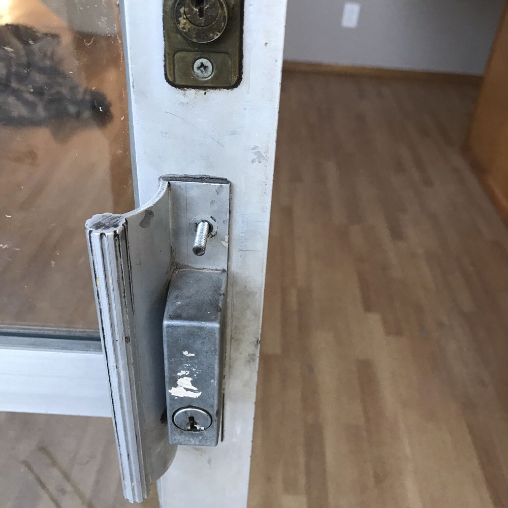 Johnny Locksmith - These are the sliding glass door locks that needed to be keyed or replaced with functioning locks. - Keys & Locksmiths Near Me - Phoenix, Arizona Johnny Locksmith - These are the sliding glass door locks that needed to be keyed or replaced with functioning locks. - Keys & Locksmiths Near Me - Phoenix, Arizona