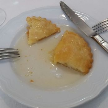 Albaruja - Sardinian rigotta "pie" with an orange sauce - Seafood Near Me - Rome, RM Albaruja - Sardinian rigotta "pie" with an orange sauce - Seafood Near Me - Rome, RM