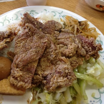 Lee's Garden - Pork chop rice .. not too great - Taiwanese Near Me - Alhambra, California