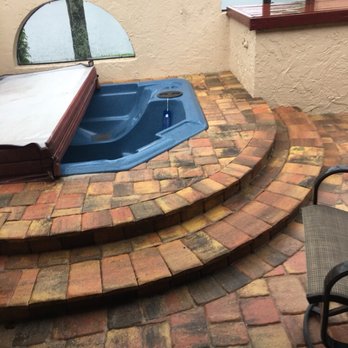 Paver Man - Spa area after - Masonry/Concrete Near Me