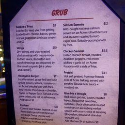 Menu Menu