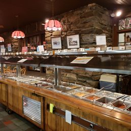 Toppings bar for the ice cream